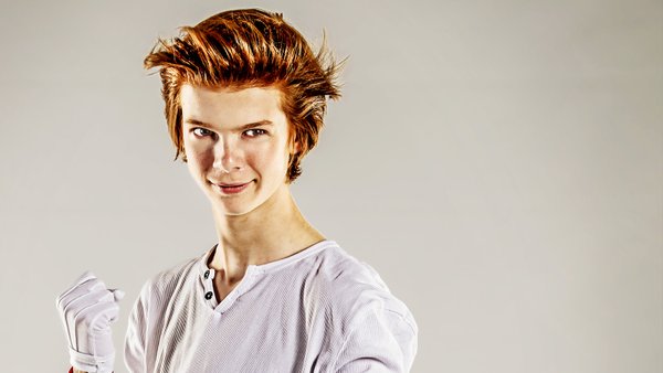 Liam Heynderickx as Spirou (Exhibition for Spirou's 75th anniversary)