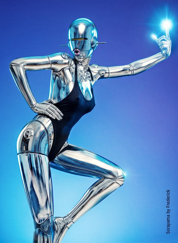 Chrome Gynoids - hommage to Sorayama