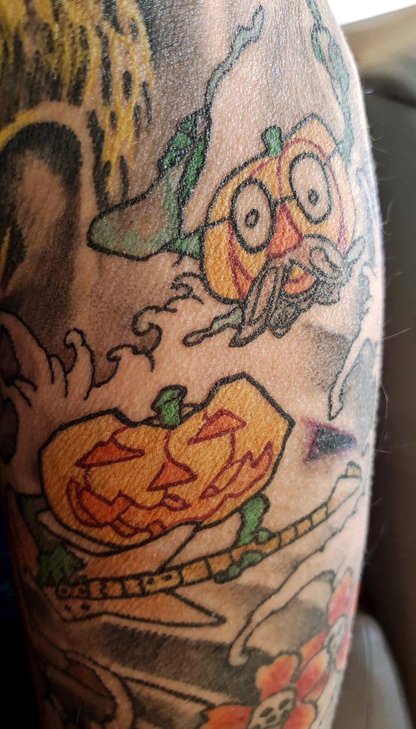 Michele Foglia - Pumpkins Tattoos from "Dr Stein icon" drawing