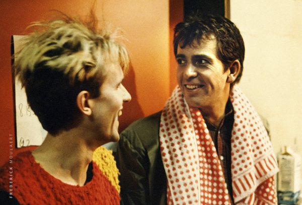 Howard Jones and Peter Gabriel Backstage in Brussels