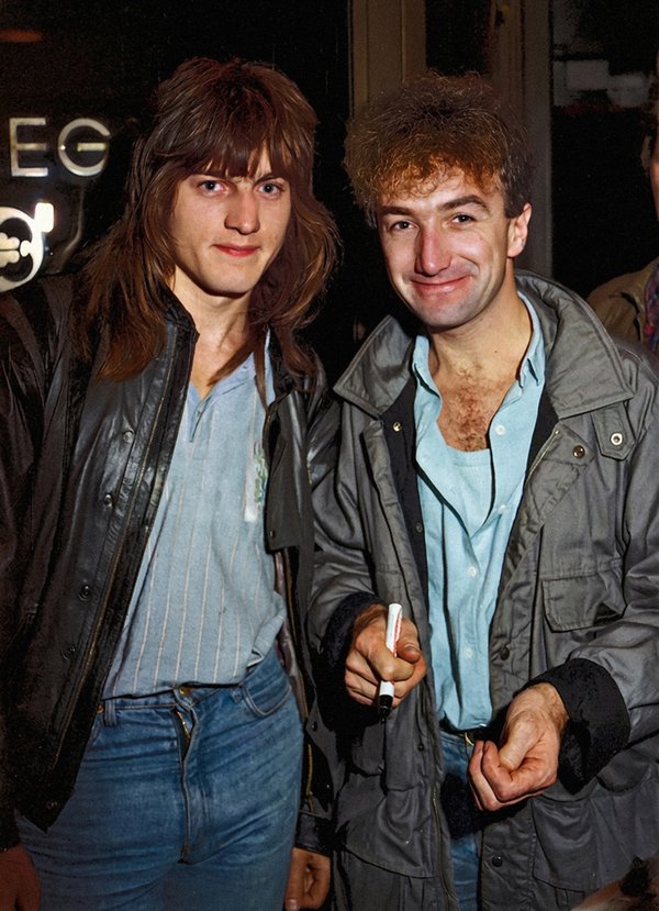 John Deacon with me in Brussels 1984