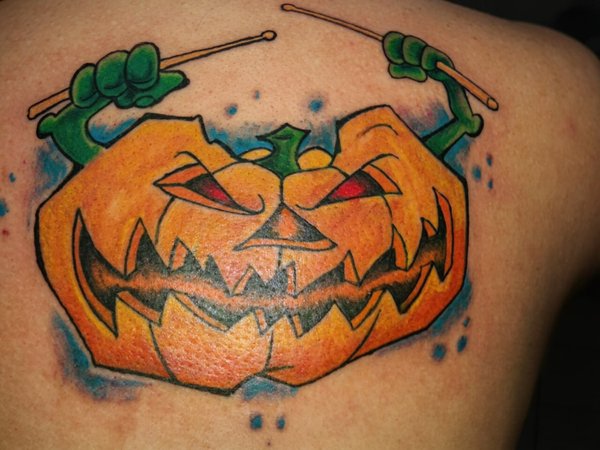 Jair Lopes Filho - Pumpkin Tattoo from "Drummer" drawing