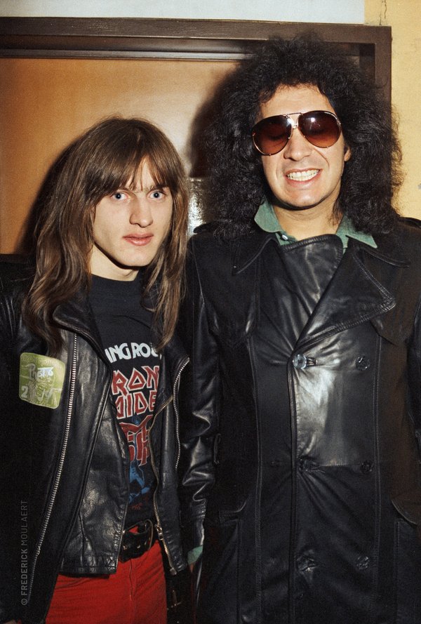 Me with Gene Simmons - Backstage at Iron Maiden concert in Brussels 1983