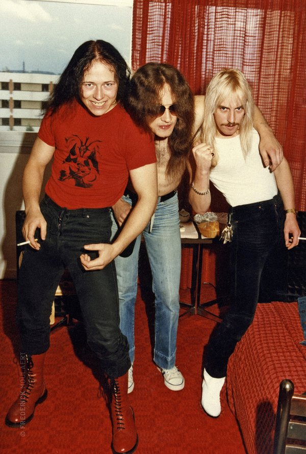 Venom in their hotel room in Mulhouse (France) 1983