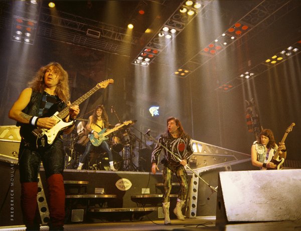 Dave Murray, Steve Harris, Bruce Dickinson & Adrian Smith Somewhere On Tour 1986