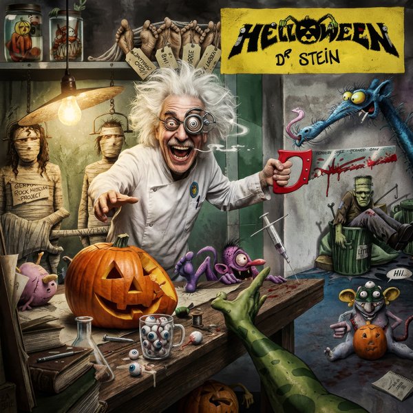 Helloween's 1988 Dr Stein reworked artwork