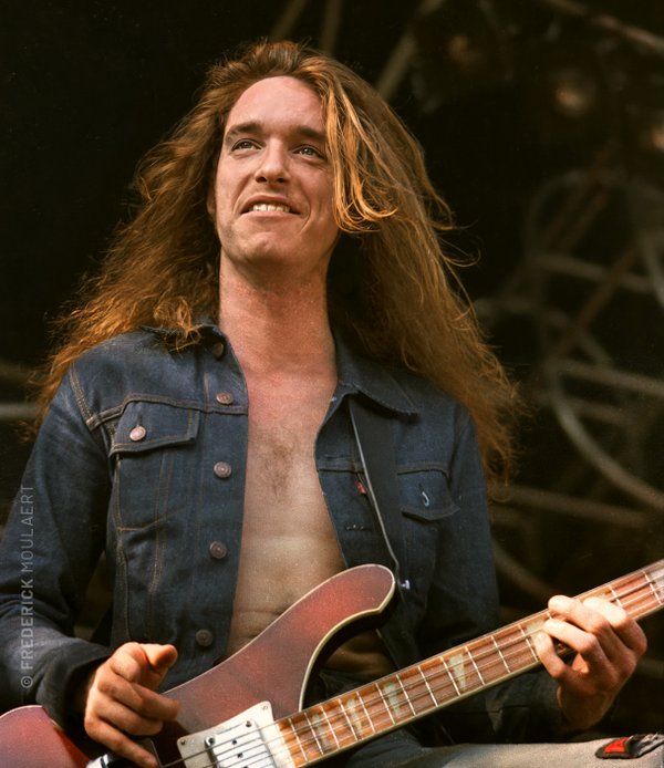 Cliff Burton playing the Heavy Sound Festival in June 1984