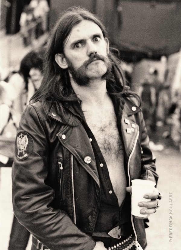 Motörhead - Lemmy backstage at Reading Rock Festival 1982