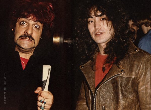 Carmine Appice & Jake E Lee Backstage in Brussels 1983