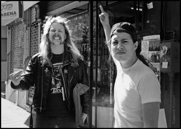 James and Kirk shopping with me in Brussels (Aug. 1991)