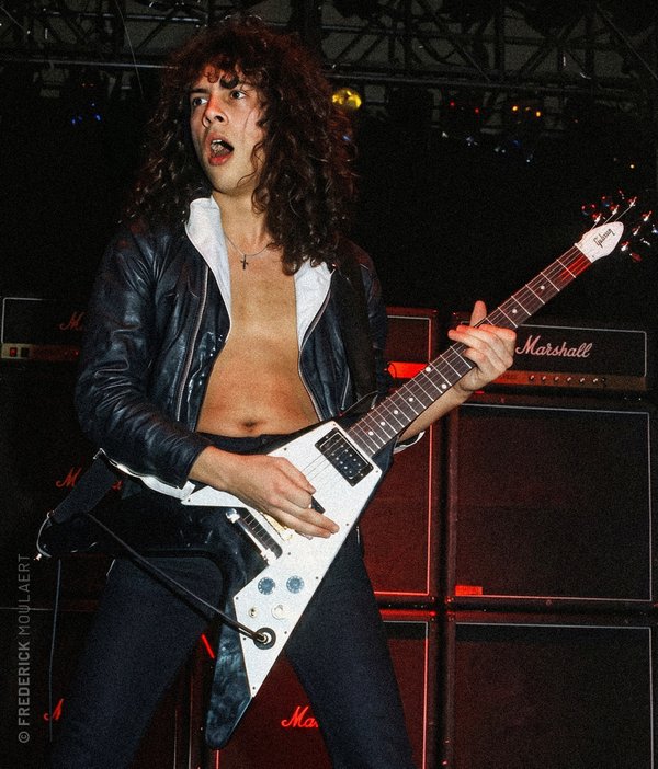 Kirk Hammet opening for Venom (7 Dates Of Hell 1984)