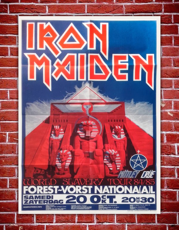 World Slavery Tour Poster 20/10/1984 Brussels