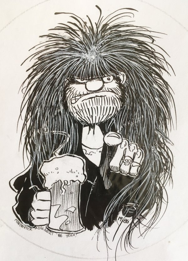 Drawing made for the Radio Massacre (Brussels)