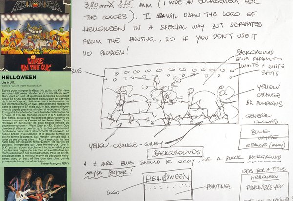 The "Live in the UK" initial project shared with the band by fax ! (1988)