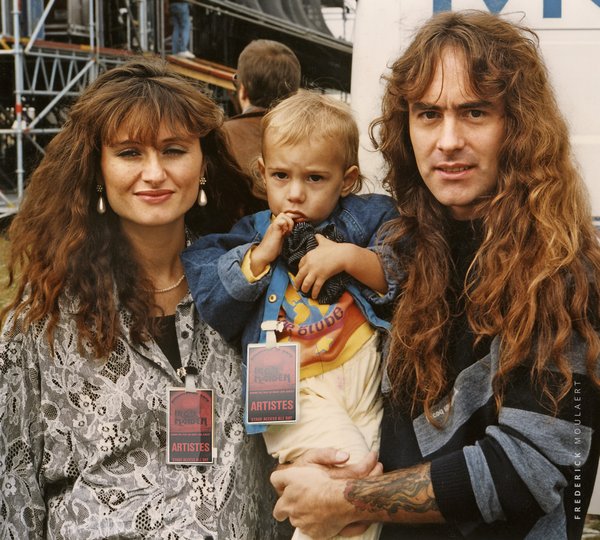 Steve Harris & his family