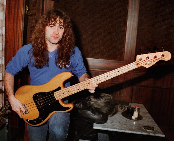 Steve Harris and my 1977 Fender Precision Bass