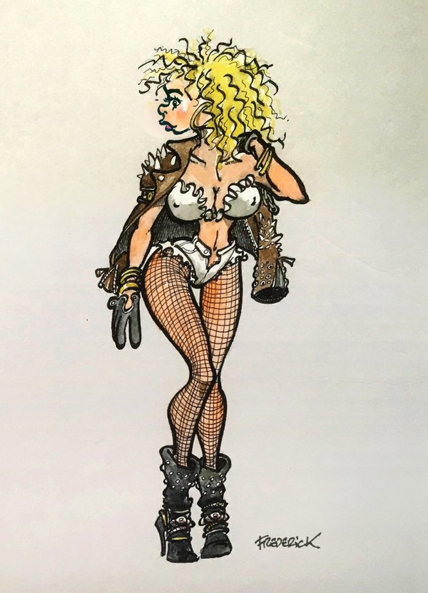 Lorraine Lewis (Femme Fatale) caricature