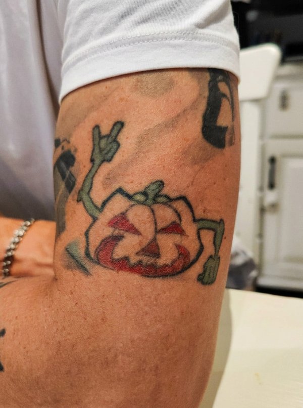 Mattias Sandahl - Pumpkin Tattoo from "Horns" drawing