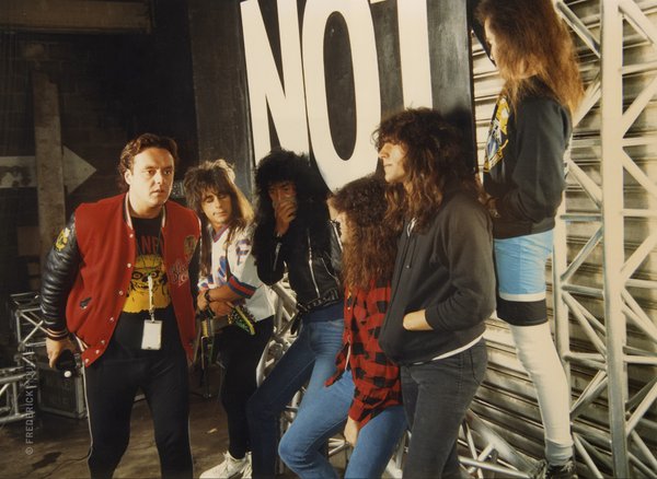 Anthrax photo-session with Ross Halfin, Brussels - 1987