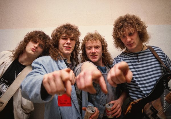 My first ever photo-session with Helloween (March 1986)