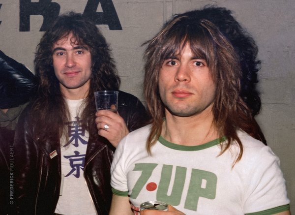 Steve Harris & Bruce Dickinson aftershow in Brussels 1982 