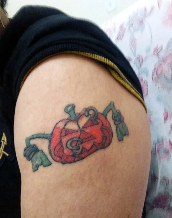 Marcelo Souza - Pumpkin Tattoo from "Master of the Rings" drawing