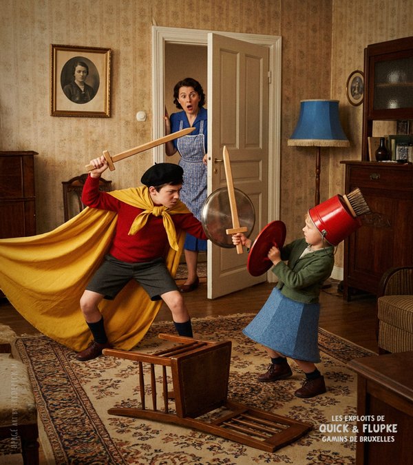 HERGE's Quick and Flupke, urchins of Brussels (1930/1940)