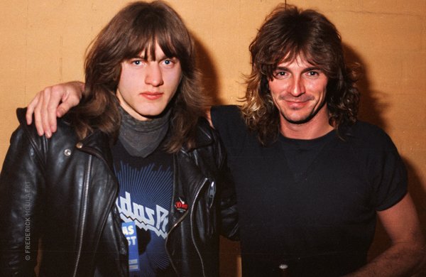 Glenn Tipton and me - Aftershow - Brussels Jan 1984