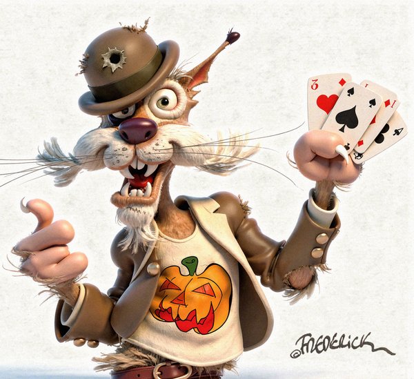 Helloween's 1993 Crazy Cat reworked artwork - v1