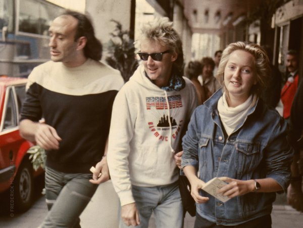 Roger Taylor with my sister Anne (Brussels 1984)