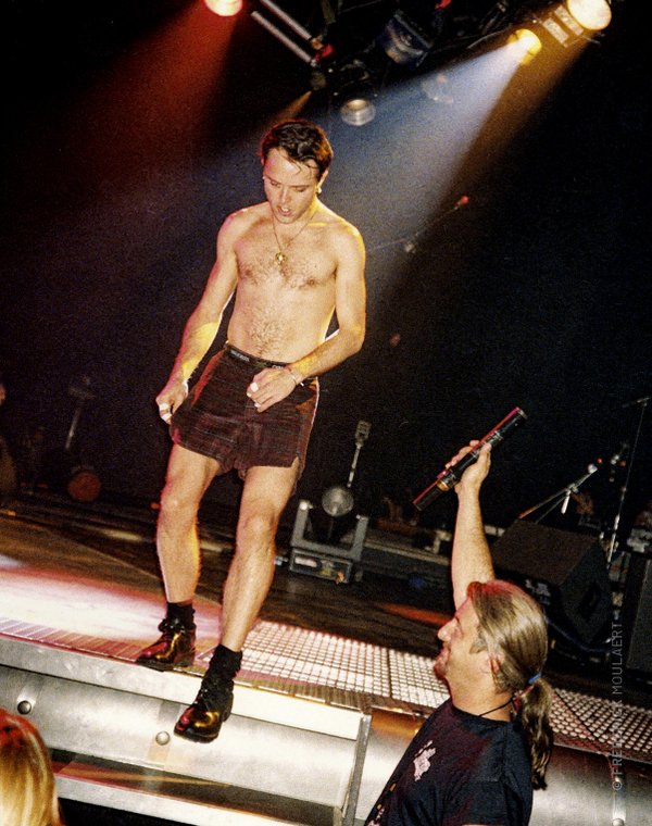 Lars leaving the stage - Poor Touring Me - Copenhage, Denmark - Nov. 1996