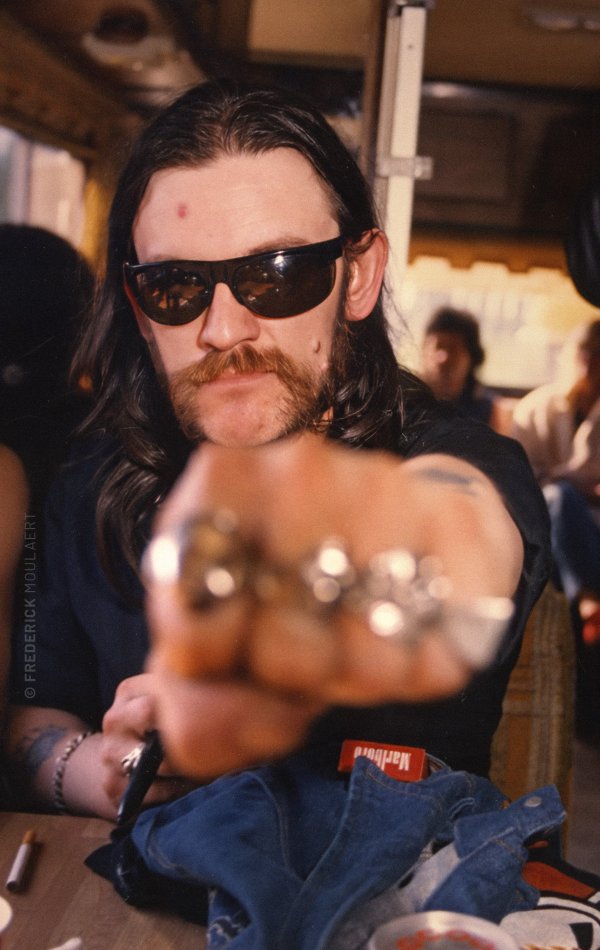 Lemmy in his Tour Bus - 1986