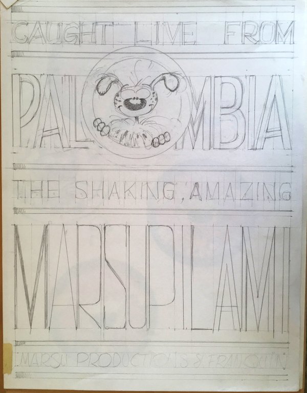 Preparatory drawing for a tee-shirt