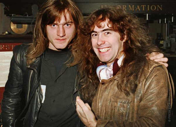 Me and Steve Harris - Ramada Hotel - World Piece Tour 1983