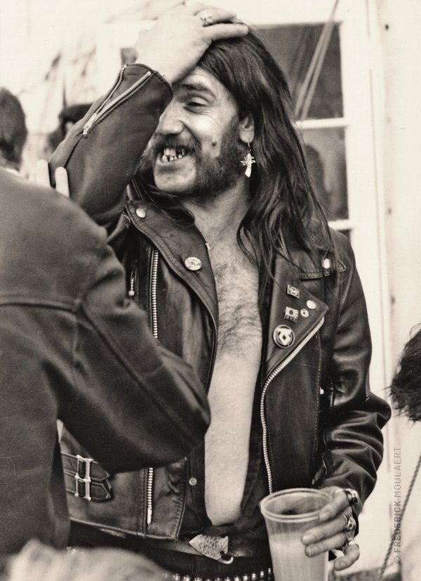 Motörhead - Lemmy backstage at Reading Rock Festival 1982