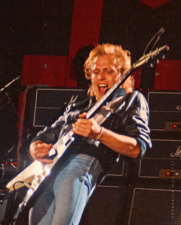 Michael Schenker on stage - Reading Festival - Aug. 1982