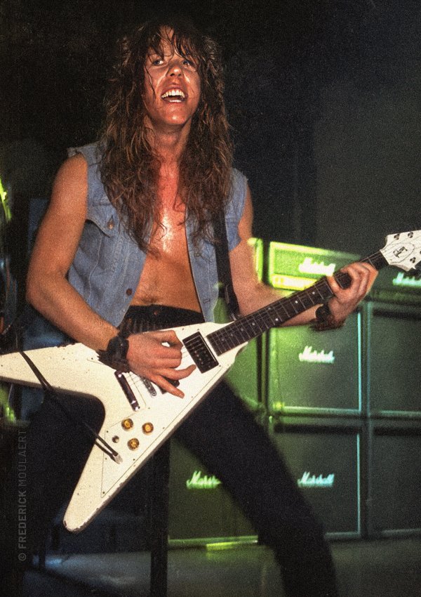 James Hetfield opening for Venom (7 Dates Of Hell 1984)