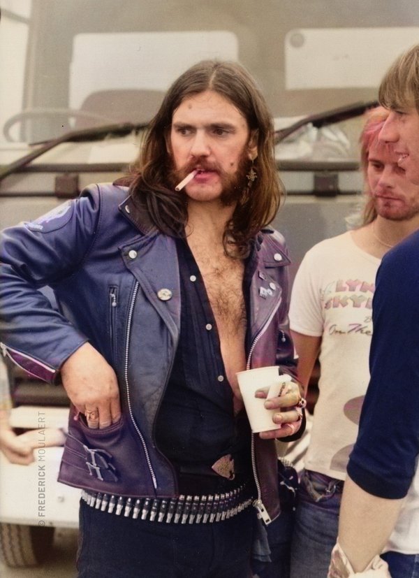 Motörhead - Lemmy backstage at Reading Rock Festival 1982