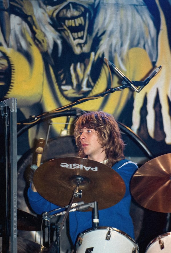 Clive Burr - Soundcheck - The Beast On The Road, Brussels 1982 