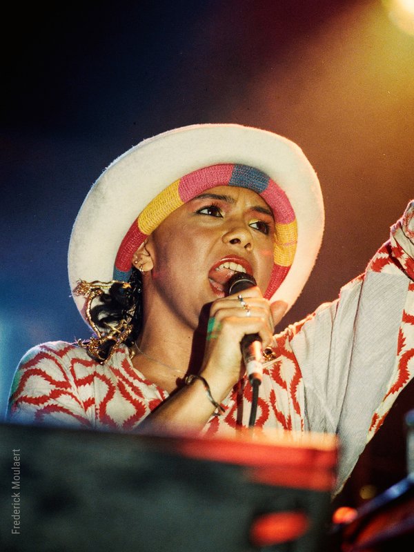 Annabella Lwin was a 13-year-old when Malcolm McLaren scouted her singing along to the radio while working. She's only 15 on these photos.