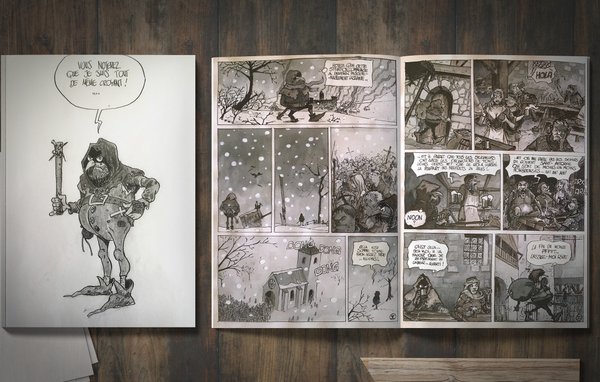 Creation of a character + mood boards - Malachie  (school work)