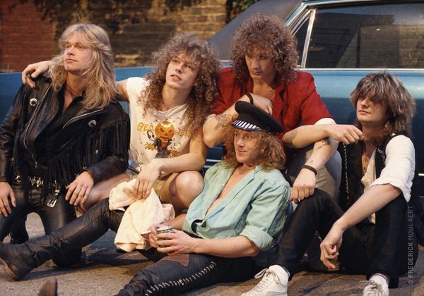 Helloween - Seven Keys Tour photo-shooting - Hammersmith Odeon - May 1987