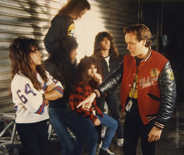 Anthrax photo-session with Ross Halfin, Brussels - 1987