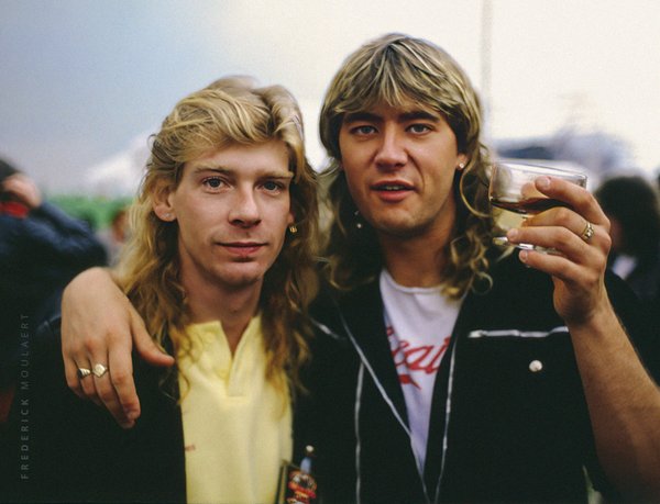 Steve Clarke & Joe Elliott (Def Leppard) 1986
