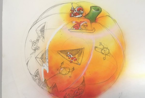 Earlier Vinlyl design for X-mas 1988