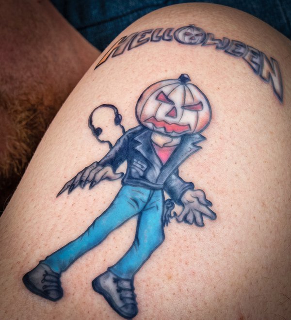 Calum MacIntyre - Pumpkin Tattoo from "Metamorphosis" drawing