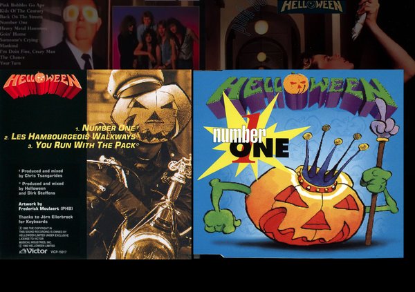 Helloween Number One - Front and Back cover Artwork (1992)