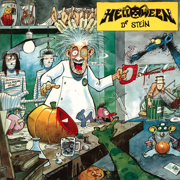 Helloween's "Dr Stein" final artwork cover