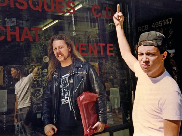 James Hetfield and Kirk Hammet shopping in Brussels (Aug. 1991)