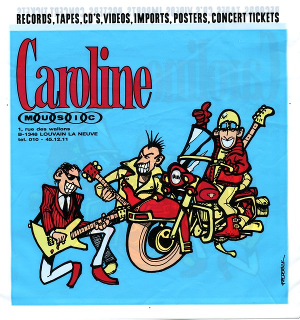 Plastic bags illustration for a Record Store in Brussels